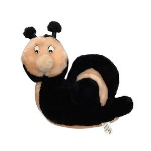 Vtg K & K Sales Company Snail Plush Stuffed Bug Toy 9.5"